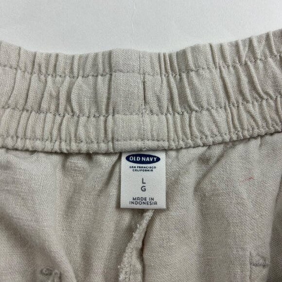 Old Navy Feather Linen Blend Wide Leg Lounge Pant L - Picture 4 of 6
